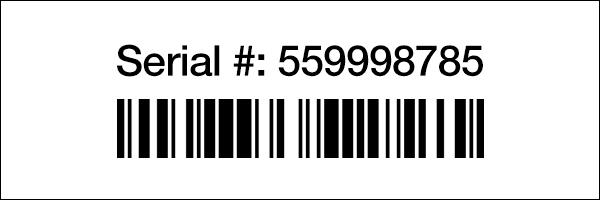OBD II device Barcode